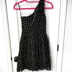 WHBM one shoulder, fit and flare, 00